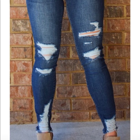 southern trends boutique Denim - Distressed skinny jeans